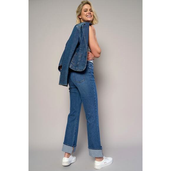 Insane Gene High Rise Cuffed Crop Bootcut Jeans - P1643 - Size 9/28 - Picture 6 of 9